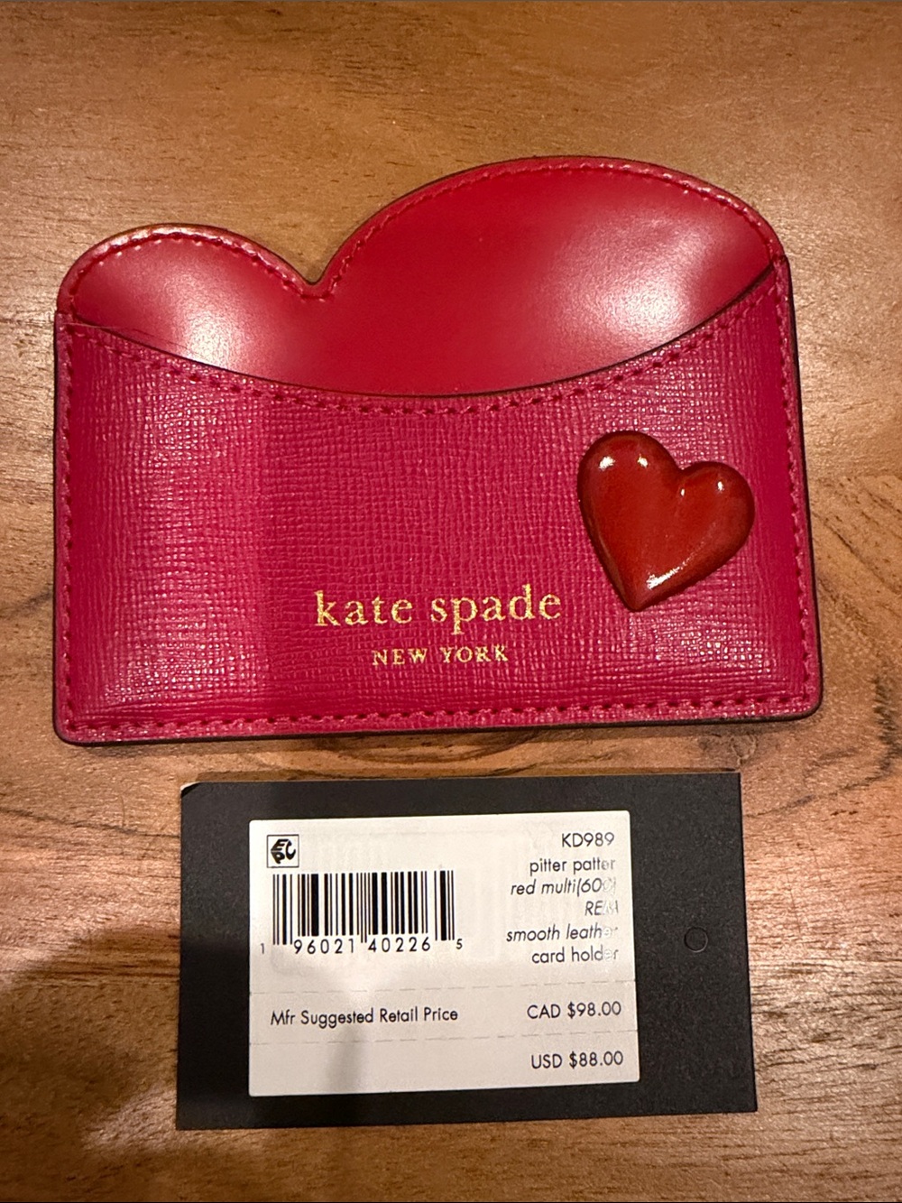 NWT Kate Spade  Pitter Patter Card Holder